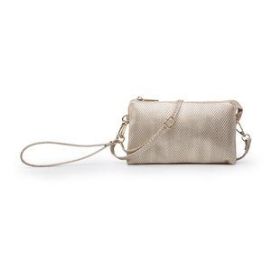 Three Compartment Wristlet/Clutch